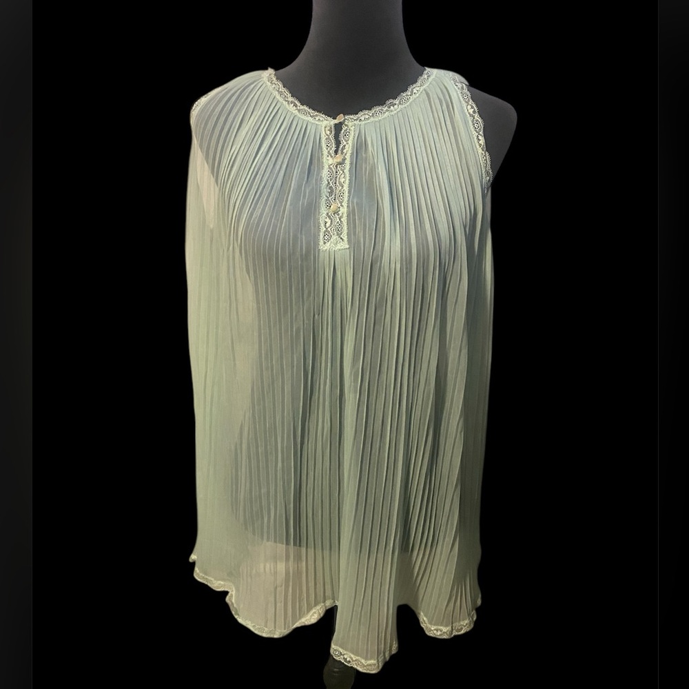 Vanity Fair Chiffon Vintage Sleepwear & Robes for Women. Sea Foam Green Size Sm.